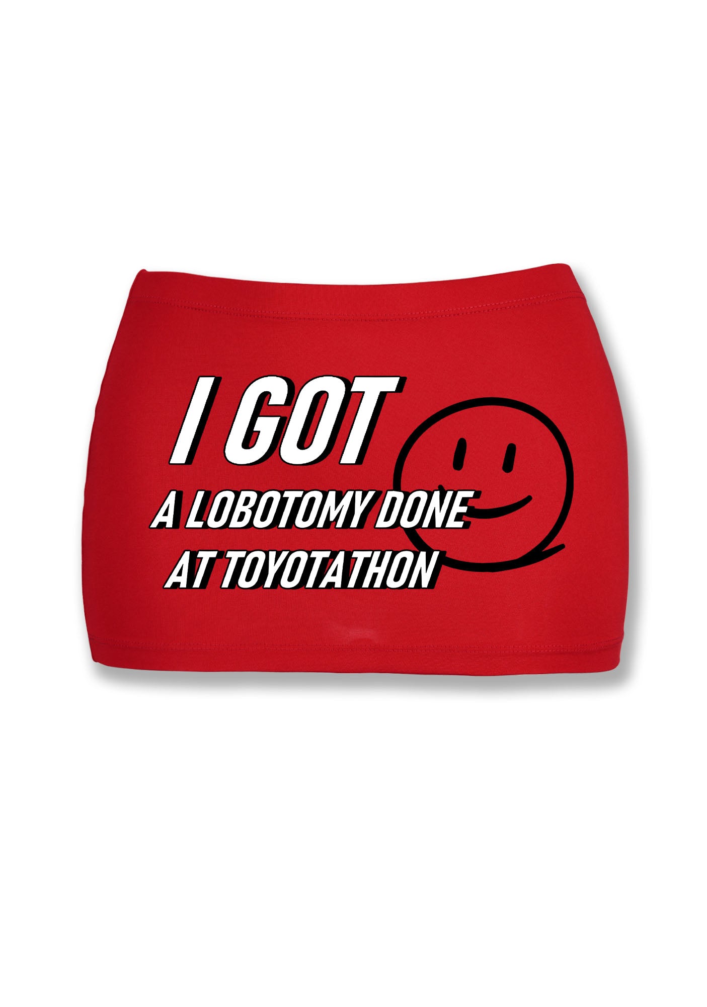 I Got A Lobotomy Done At Toyotathon Y2K Mini Hip Skirt Cherrykitten