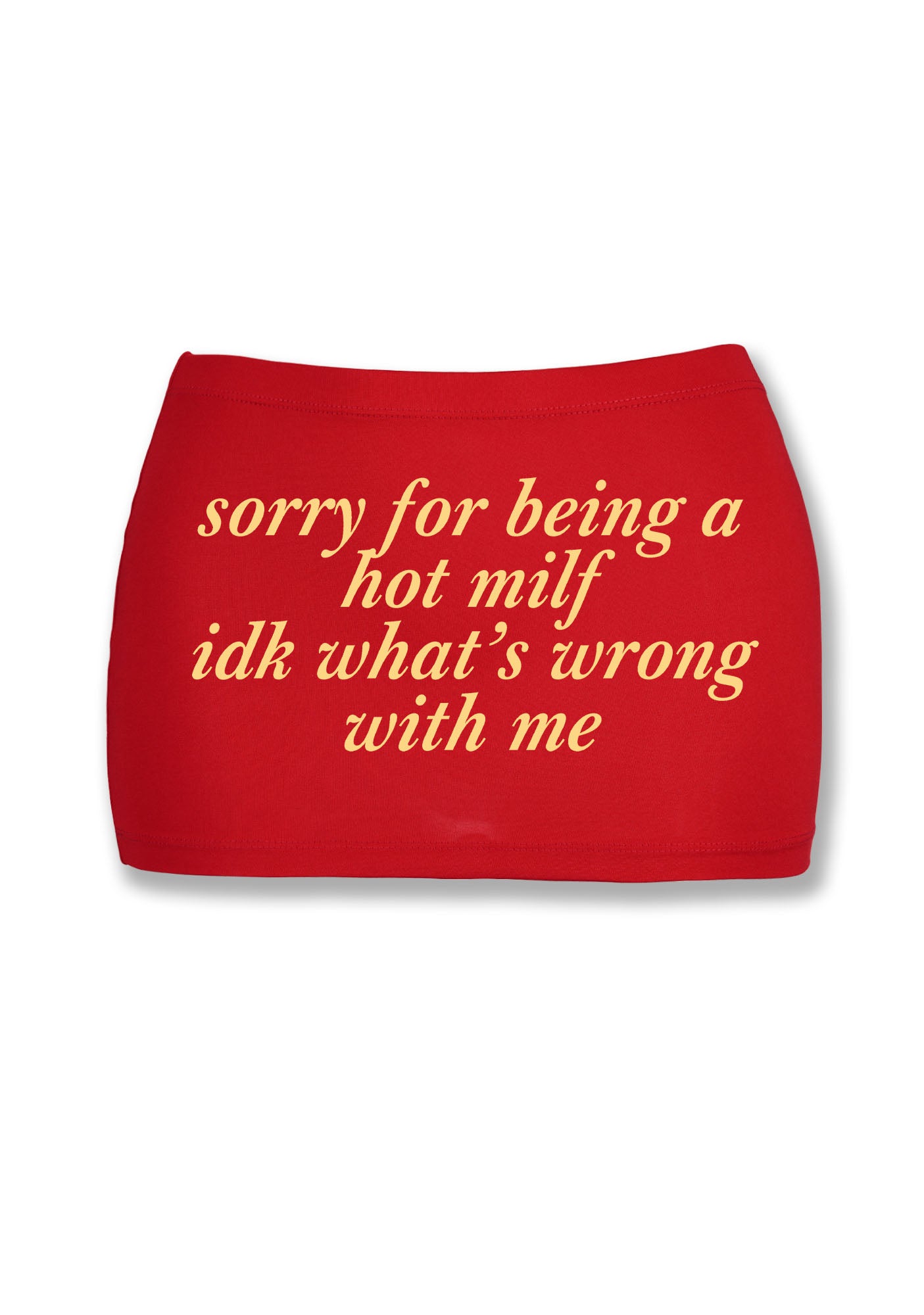 Sorry For Being A Hot Mxxf Y2K Mini Hip Skirt Cherrykitten