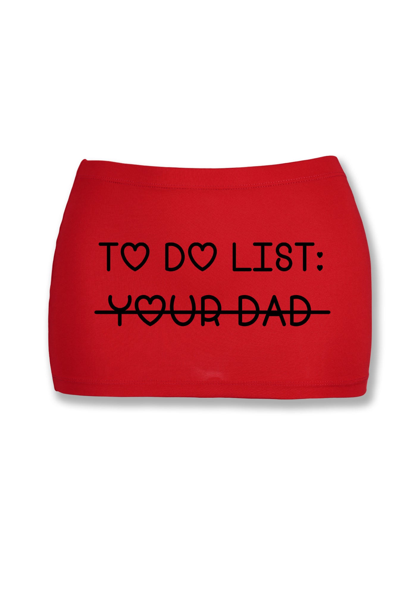 To Do List Your Dad Y2K Mini Hip Skirt Cherrykitten