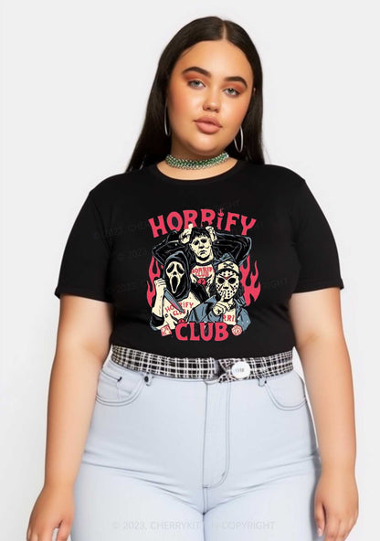 Horrify Club Halloween Y2K Baby Tee Cherrykitten