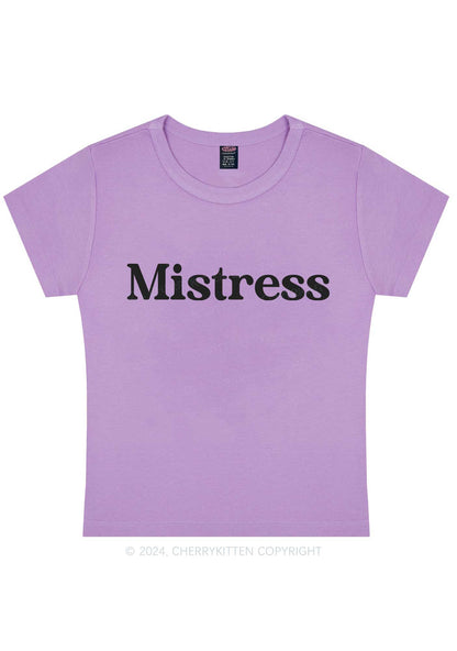 Mistress Y2K Baby Tee Cherrykitten