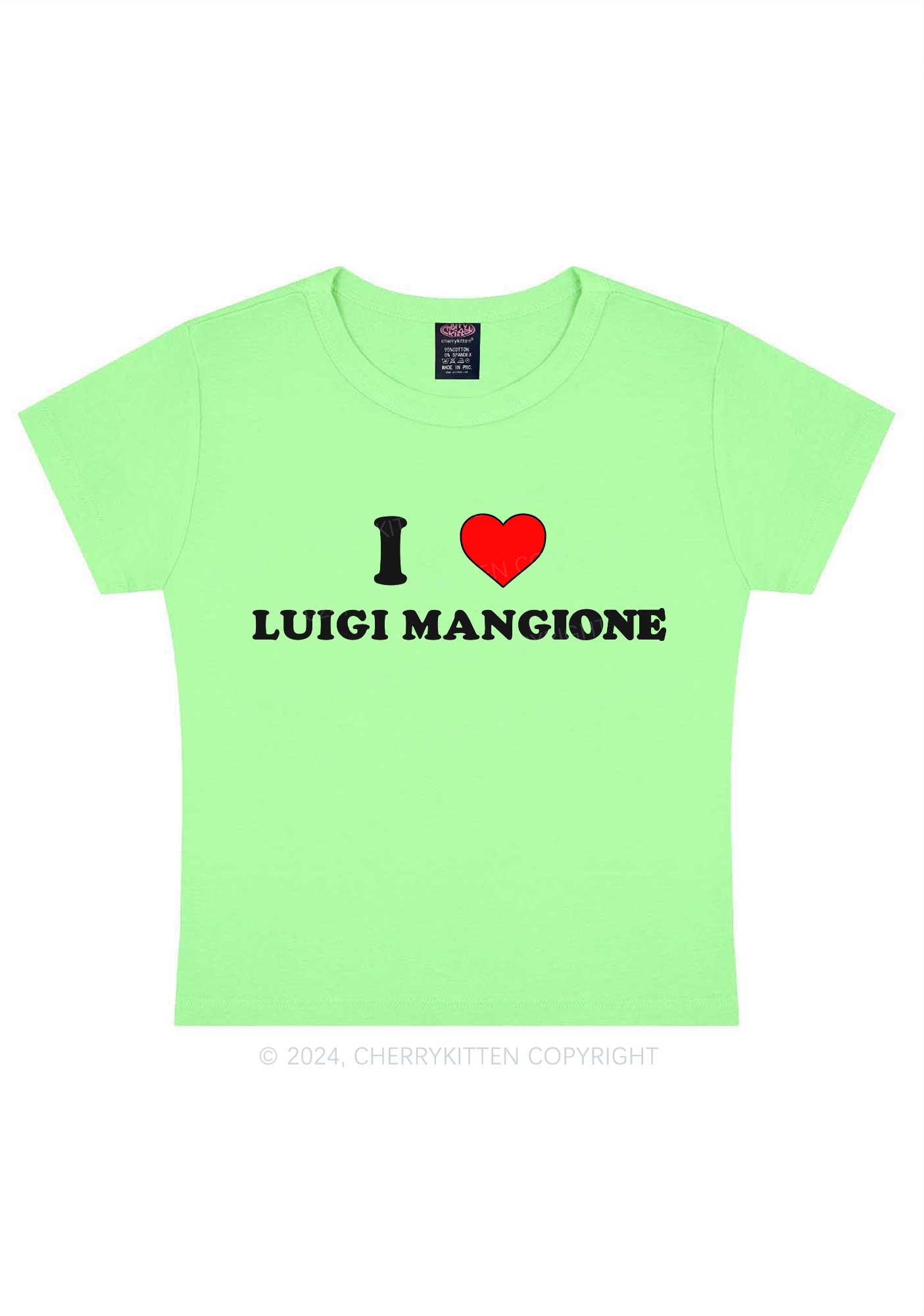 Love Luigi Y2K Baby Tee Cherrykitten