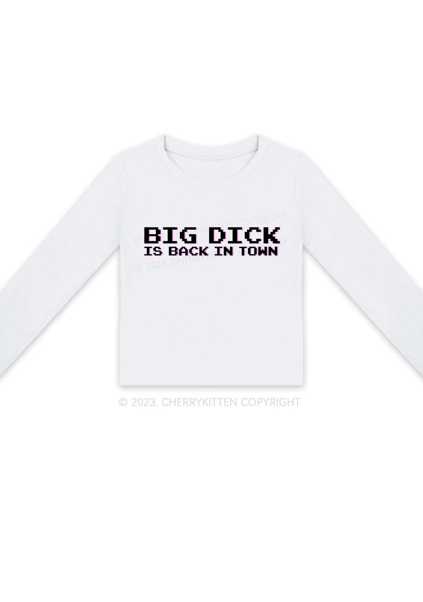 Big Is Back In Town Long Sleeve Crop Top Cherrykitten