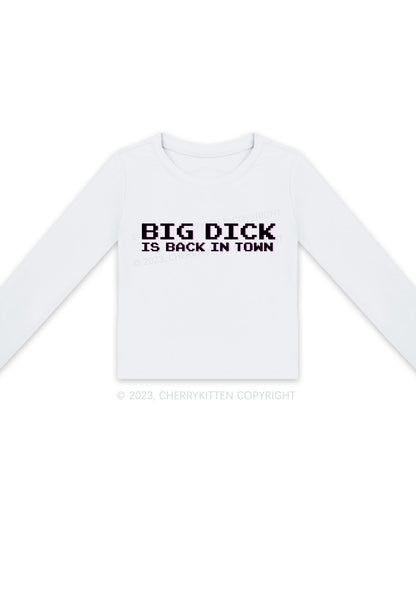 Big Is Back In Town Long Sleeve Crop Top Cherrykitten