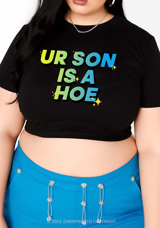 Curvy UR Son Is A Hxx Baby Tee Cherrykitten