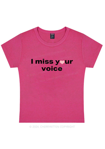 Miss Your Voice Y2K Valentine's Day Baby Tee Cherrykitten