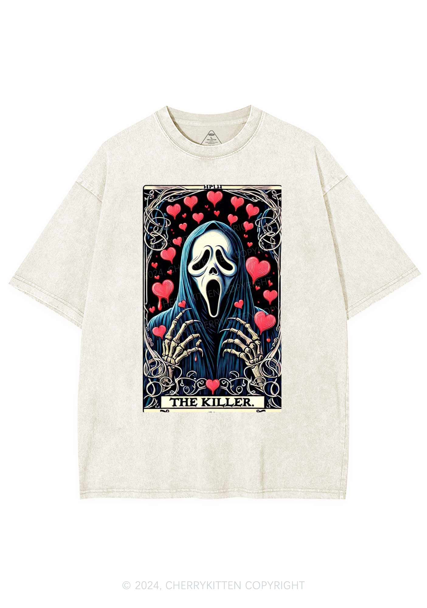 Halloween The Killer Y2K Washed Tee Cherrykitten