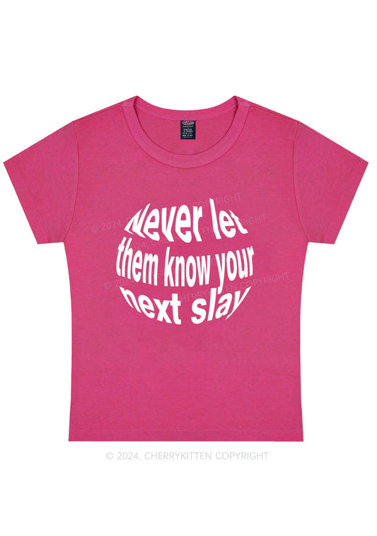 Curvy Your Next Slay Y2K Baby Tee Cherrykitten