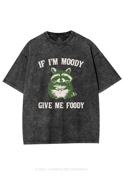 Im Moody Give Me Foody Y2K Washed Tee Cherrykitten