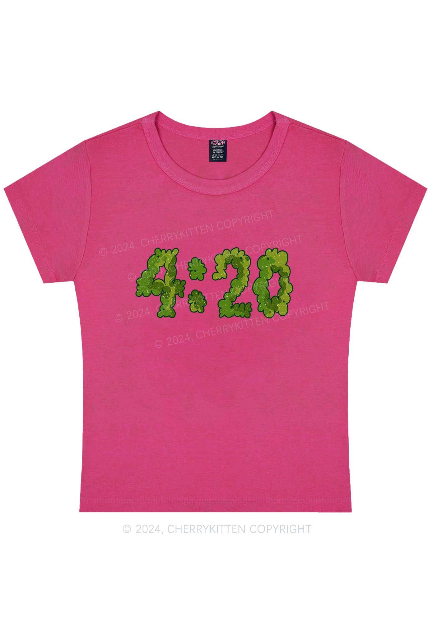 Wxxd Clock Y2K Baby Tee Cherrykitten