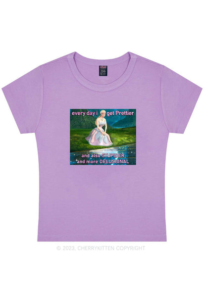 Curvy Prettier Stupider Delusional Y2K Baby Tee Cherrykitten