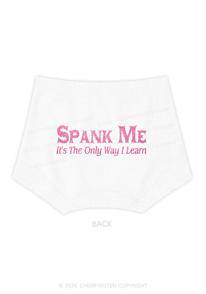 Spank Me Y2K Mid Rise Waist Boyshort Cherrykitten