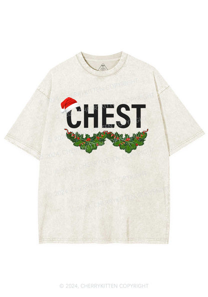 Christmas Chest Y2K Washed Tee Cherrykitten