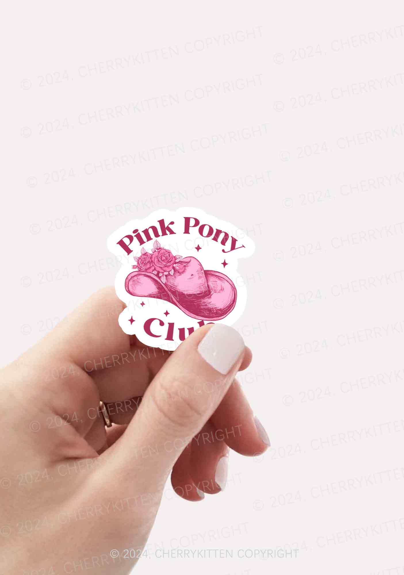 Pink Pony Club 1Pc Y2K Sticker Cherrykitten