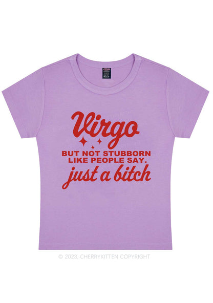 Virgo Just A Bixxh Y2K Baby Tee Cherrykitten