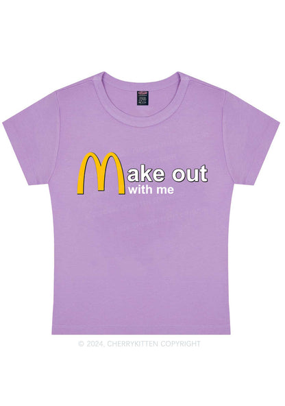 Make Out With Me Y2K Baby Tee Cherrykitten