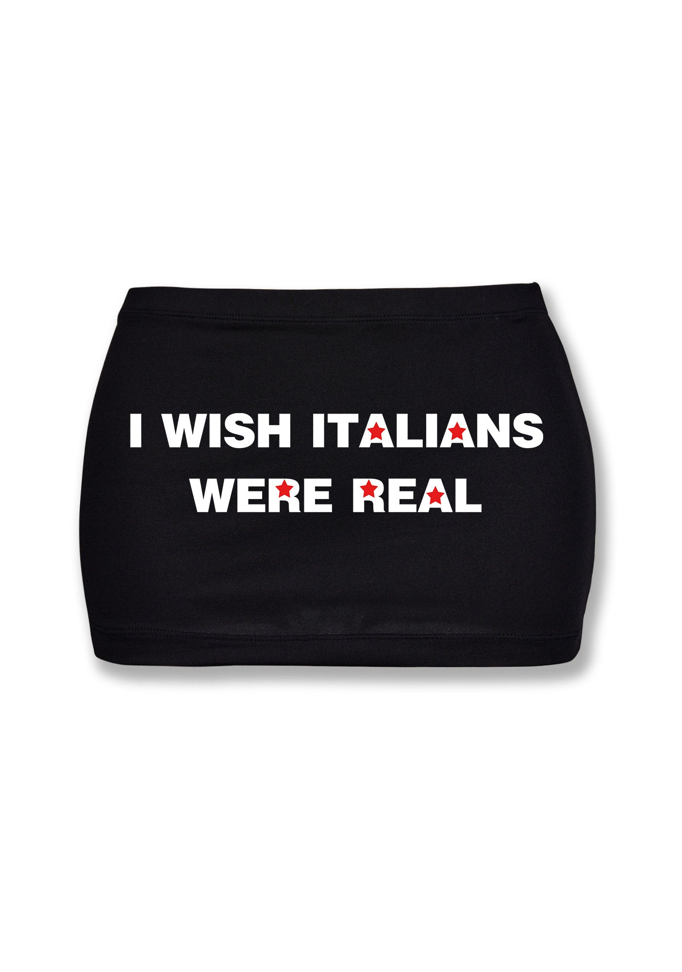 I Wish Italians Were Real Y2K Mini Hip Skirt Cherrykitten