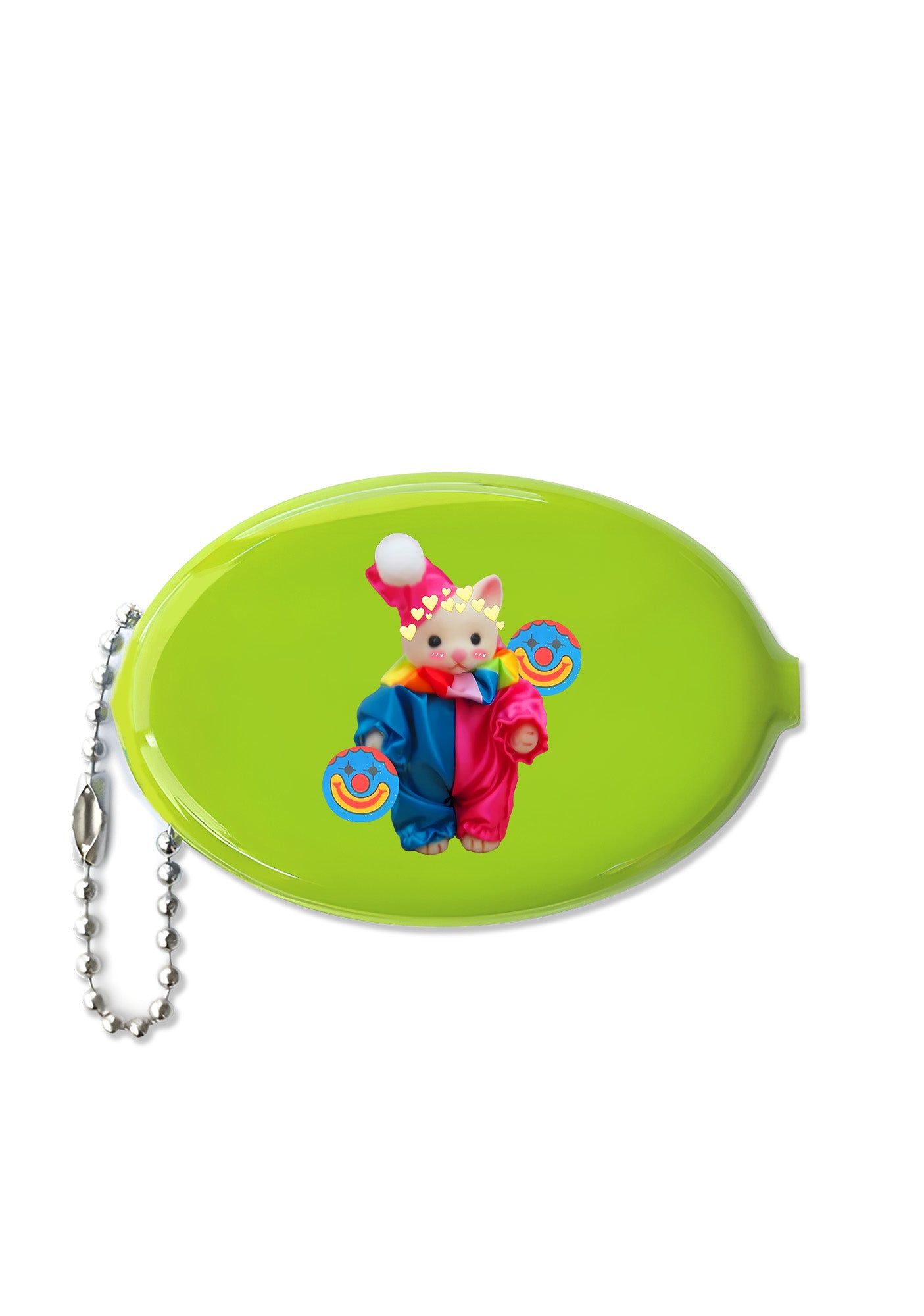 Chat Clown Y2K Oval Mini Coin Pouch Cherrykitten