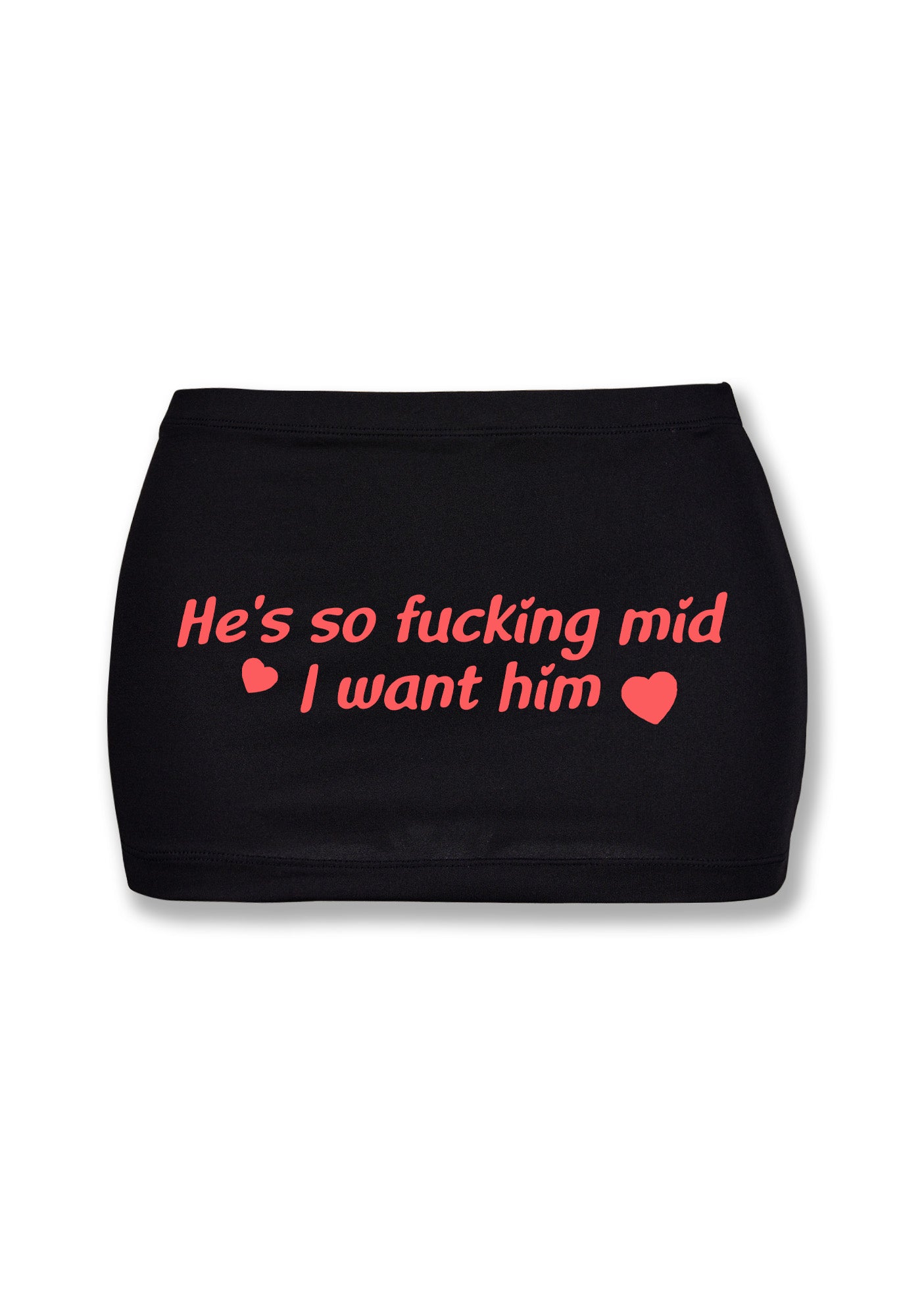 I Want Him Y2K Mini Hip Skirt Cherrykitten