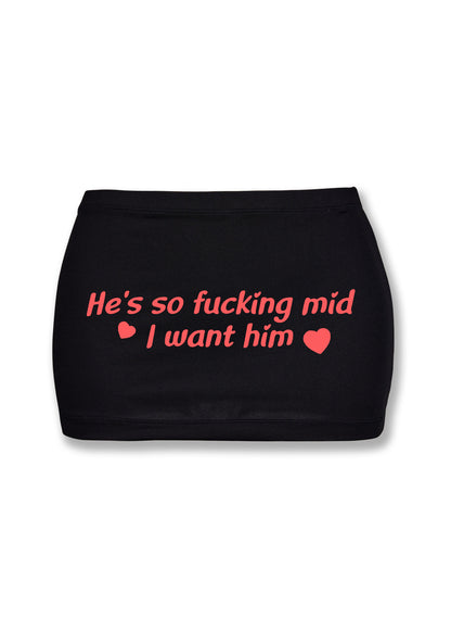 I Want Him Y2K Mini Hip Skirt Cherrykitten