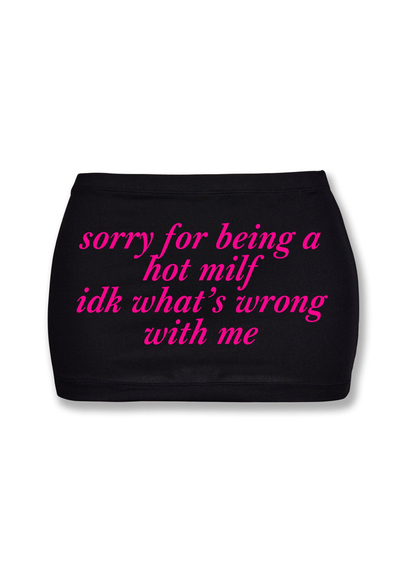 Sorry For Being A Hot Mxxf Y2K Mini Hip Skirt Cherrykitten