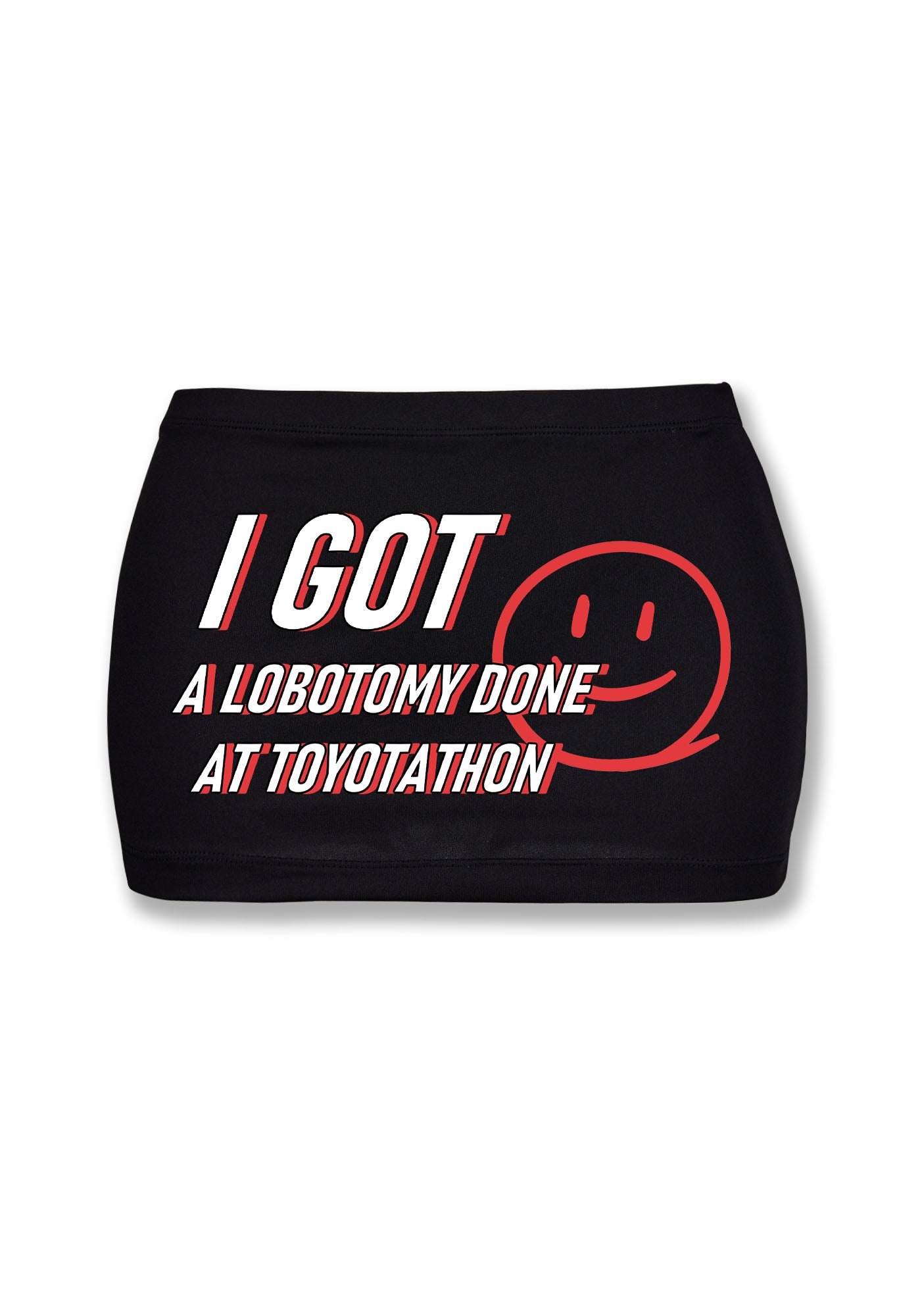 I Got A Lobotomy Done At Toyotathon Y2K Mini Hip Skirt Cherrykitten