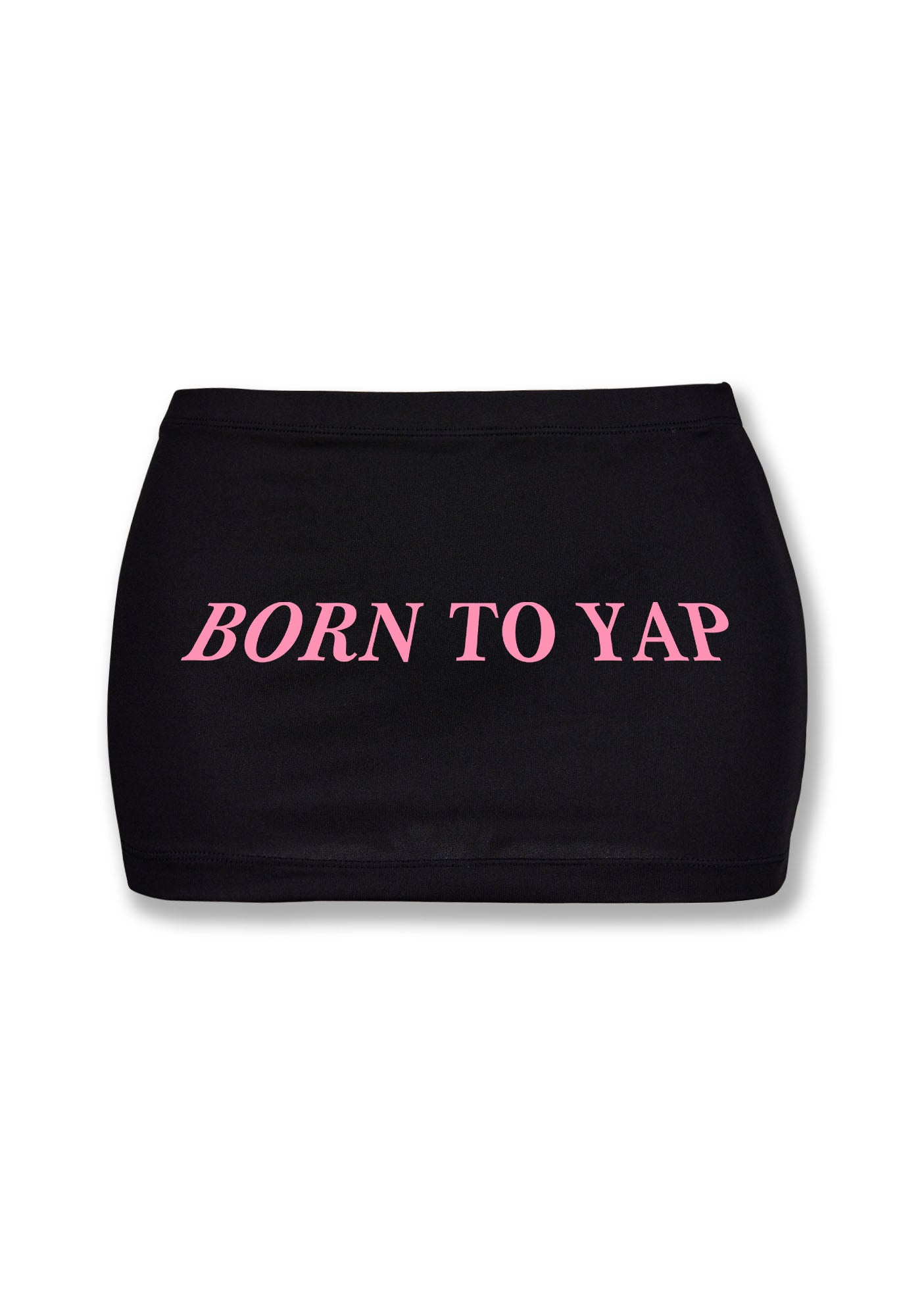 Born To Yap Y2K Mini Hip Skirt Cherrykitten