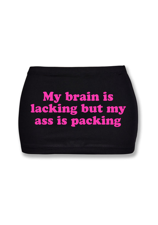 My Brain Is Lacking Y2K Mini Hip Skirt Cherrykitten