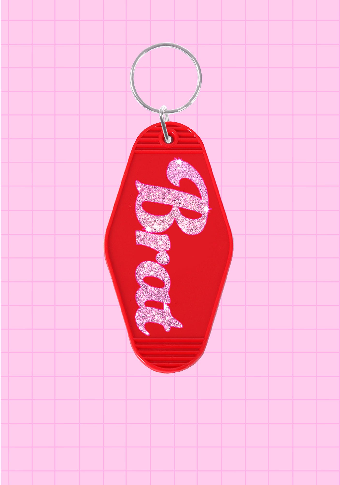 Glitter Brat 1Pc Y2K Rhombus Keychain Cherrykitten