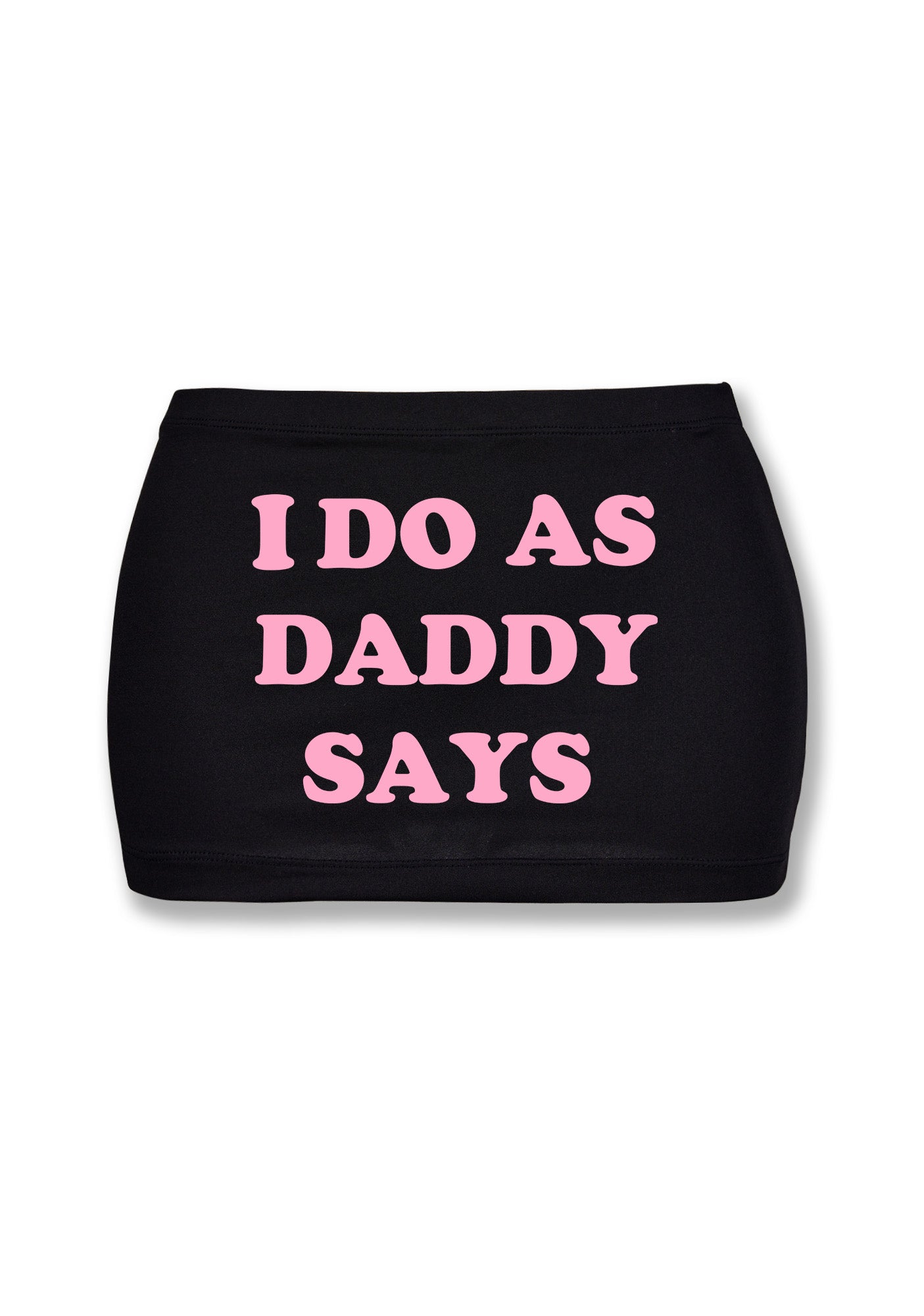 I Do As Daddy Says Y2K Mini Hip Skirt Cherrykitten