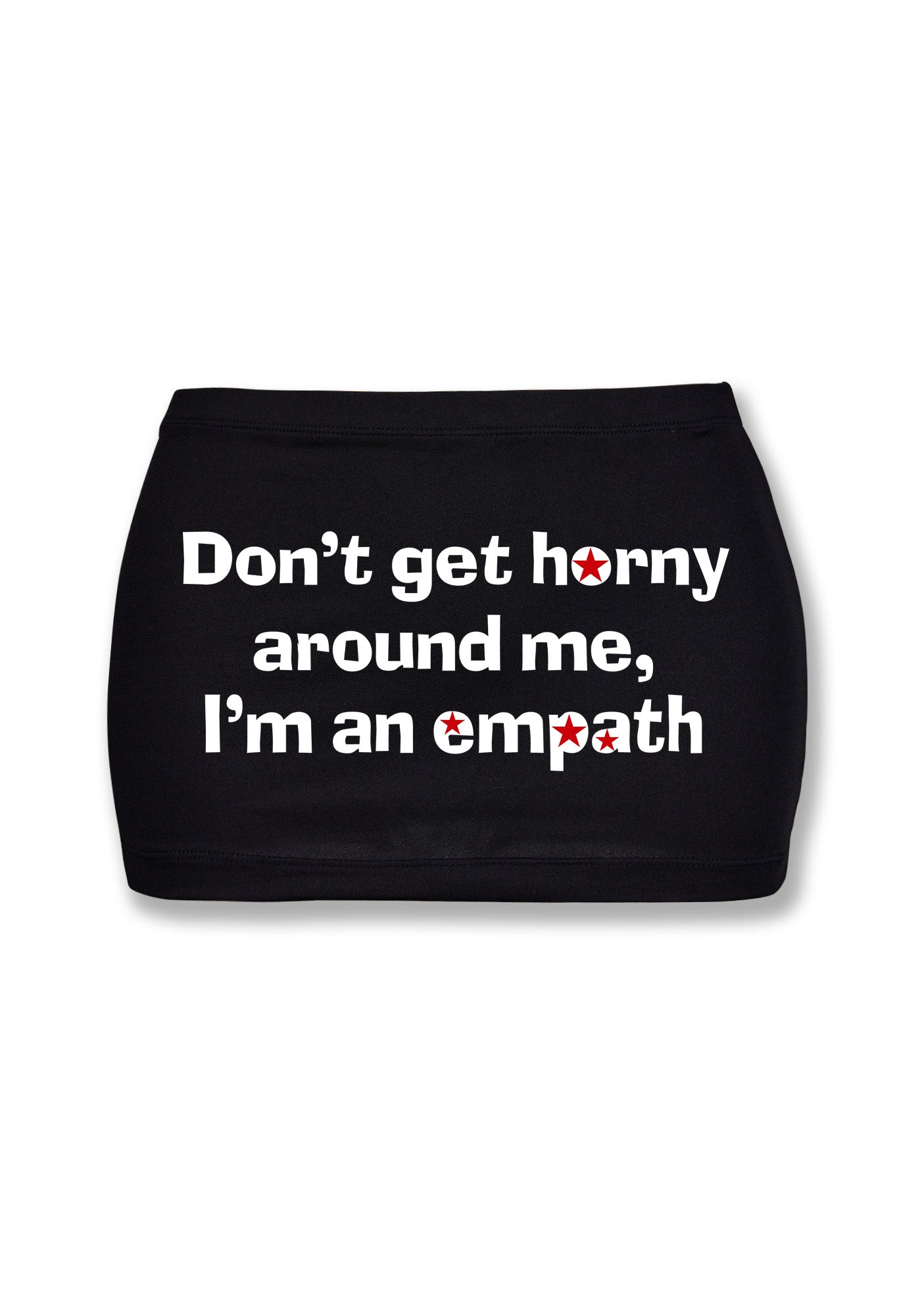 Don't Get Horxy Around Me Y2K Mini Hip Skirt Cherrykitten