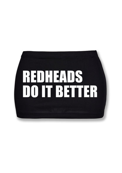 Redheads Do It Better Y2K Mini Hip Skirt Cherrykitten