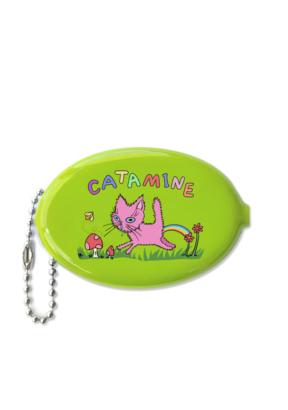 Catamine Y2K Oval Mini Coin Pouch Cherrykitten