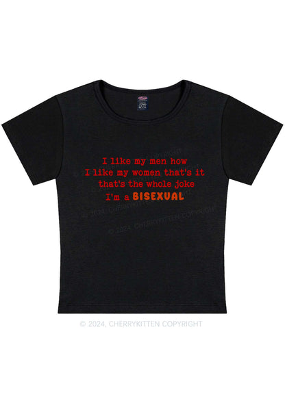 I'm A Bisexual Y2K Baby Tee Cherrykitten