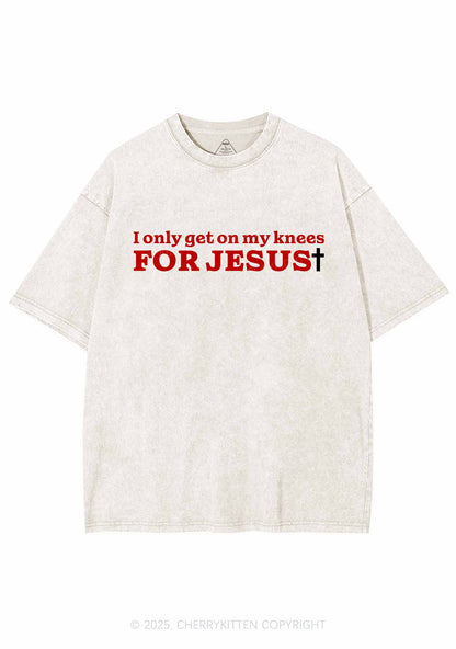 Get On Knees For Jesus Y2K Washed Tee Cherrykitten