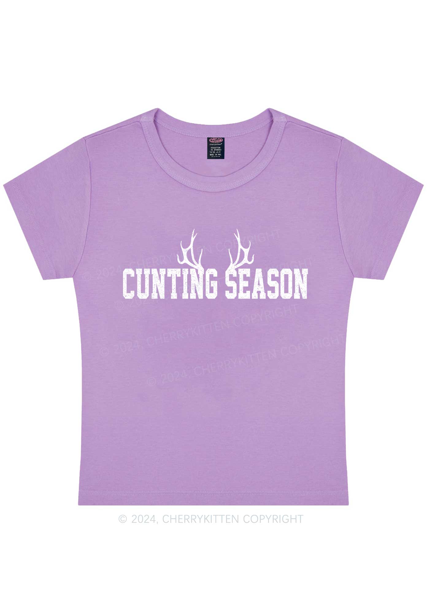 Curvy Cunting Season Baby Tee Cherrykitten