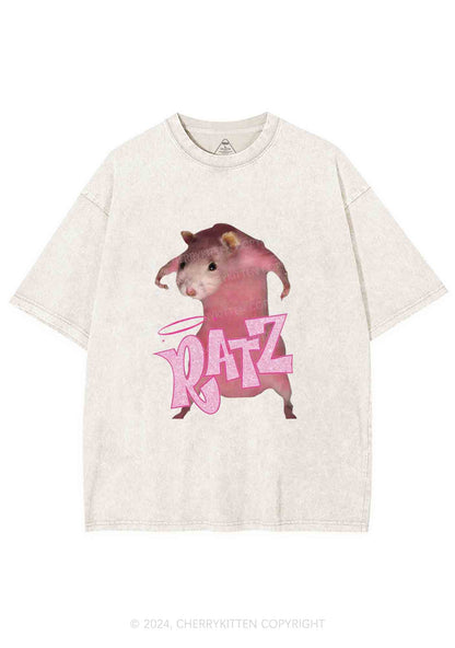 Pink Ratz Y2K Washed Tee Cherrykitten