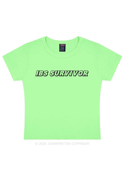 IBS Survivor Y2K Baby Tee Cherrykitten