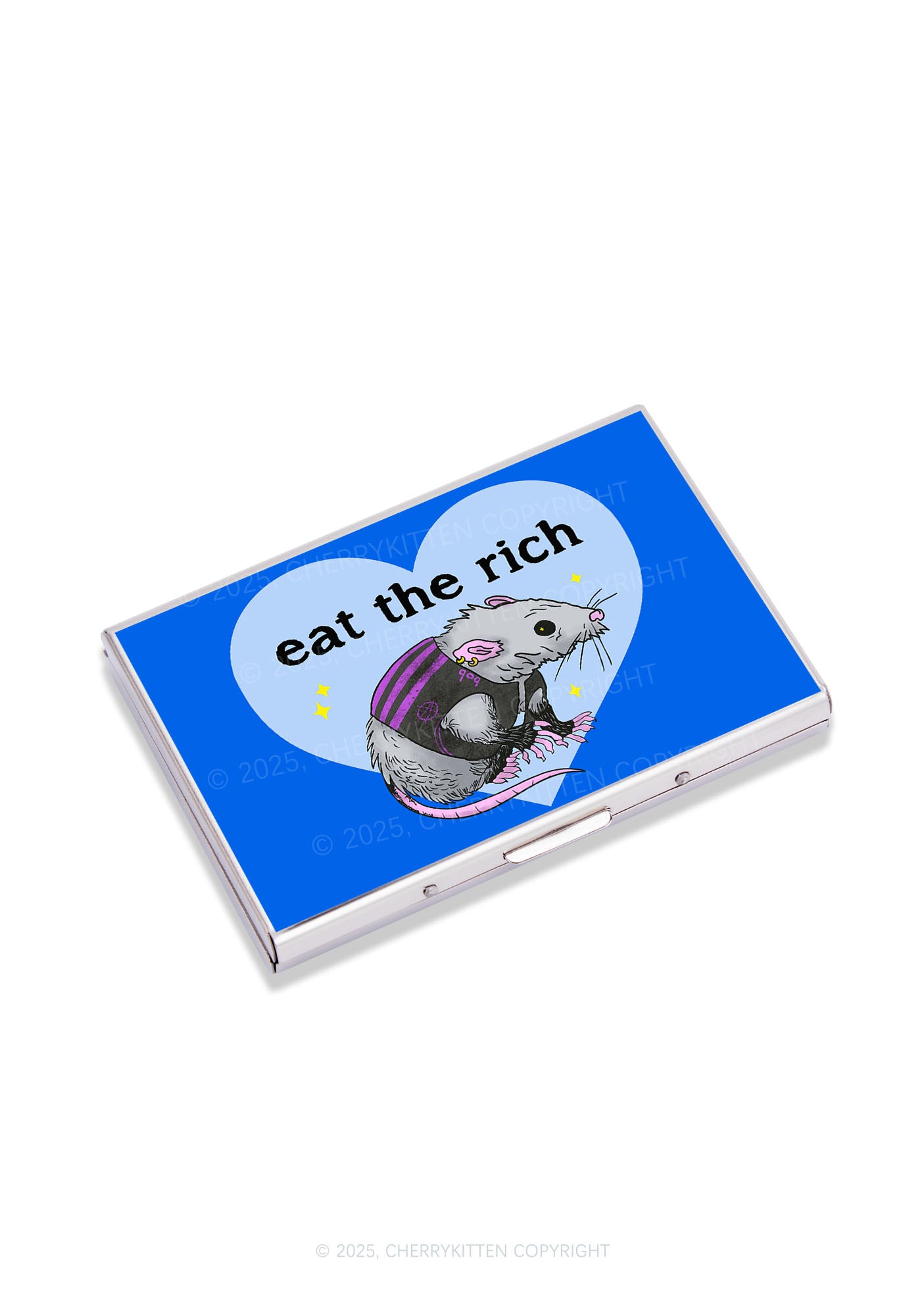 Eat The Rich Rat Y2K Mirror Cigarette Case Cherrykitten