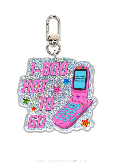 Hot To Go Phone 1Pc Y2K Glitter Keychain Cherrykitten