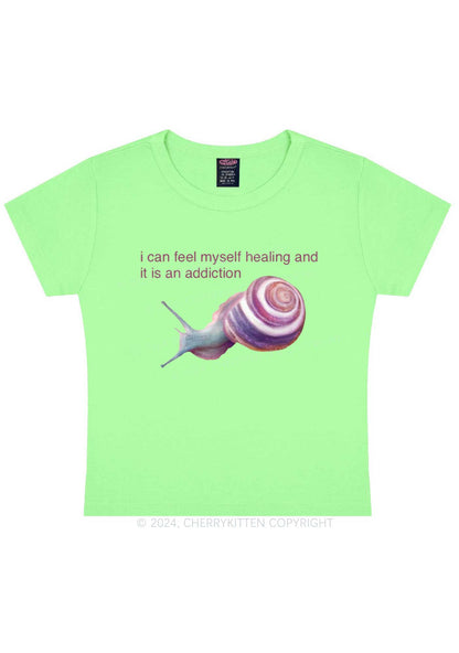 I Can Feel Myself Healing Y2K Baby Tee Cherrykitten