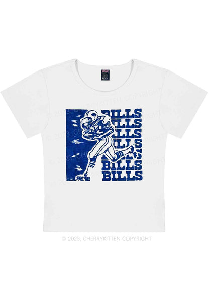 Bills Super Bowl Y2K Baby Tee Cherrykitten