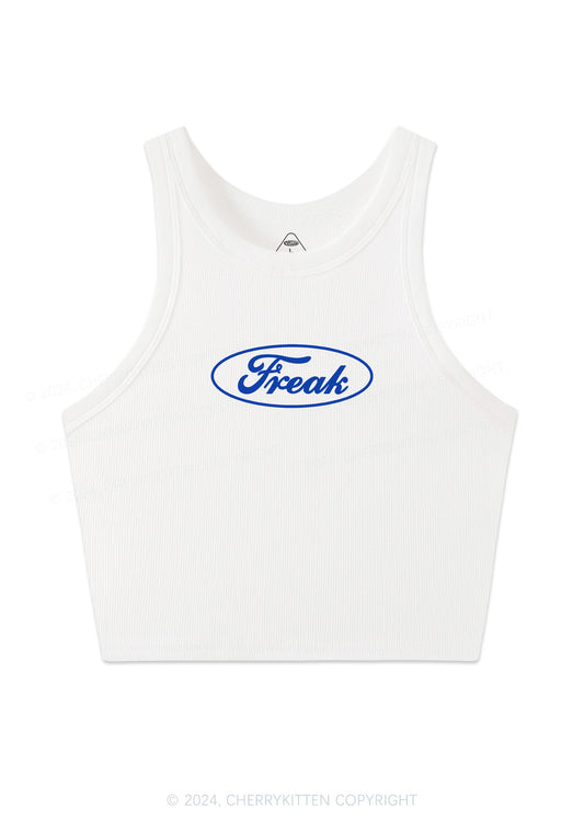 Oval Freak Y2K Crop Tank Top Cherrykitten