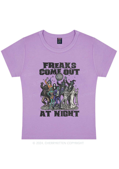 Halloween Freaks Come Out Y2K Baby Tee Cherrykitten