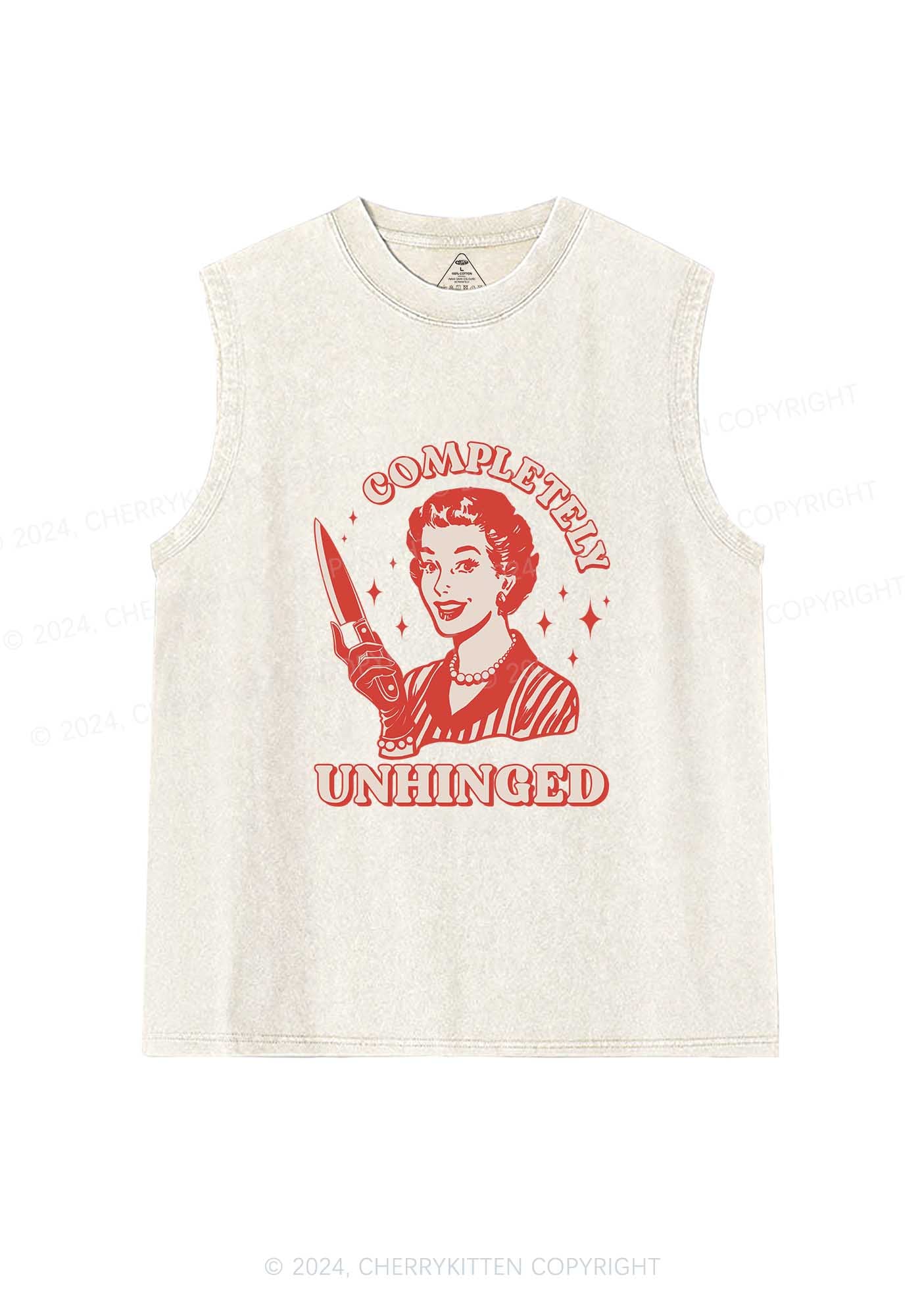 Completely Unhinged Y2K Washed Tank Cherrykitten