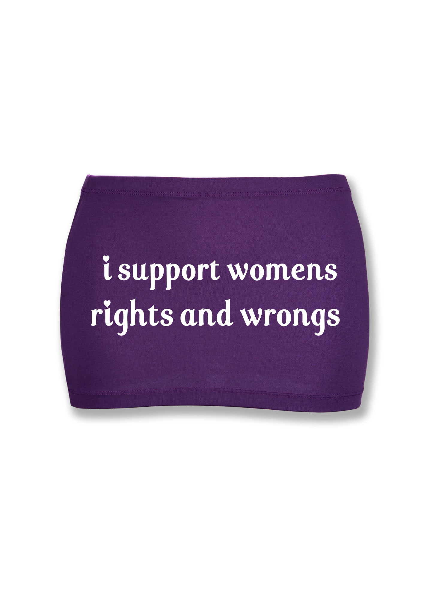 I Support Women Y2K Mini Hip Skirt Cherrykitten