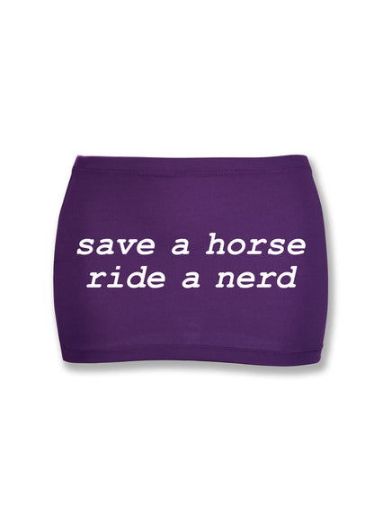 Save Horse Ride Nerd Y2K Mini Hip Skirt Cherrykitten