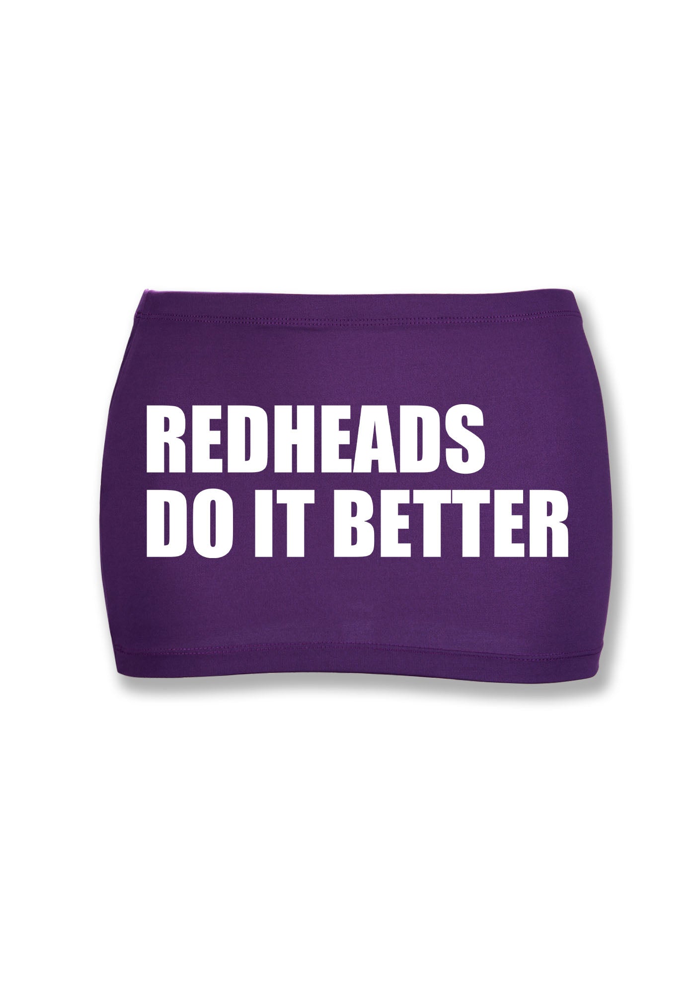 Redheads Do It Better Y2K Mini Hip Skirt Cherrykitten