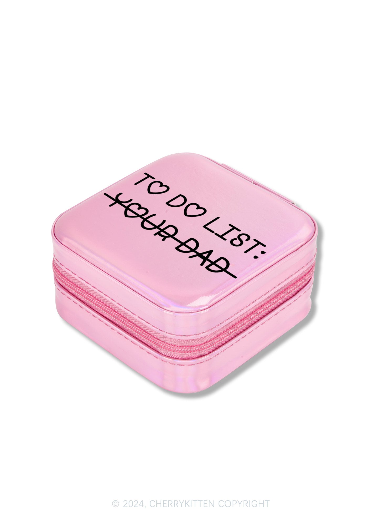 To Do List Your Dad Y2K Portable Jewelry Box Cherrykitten