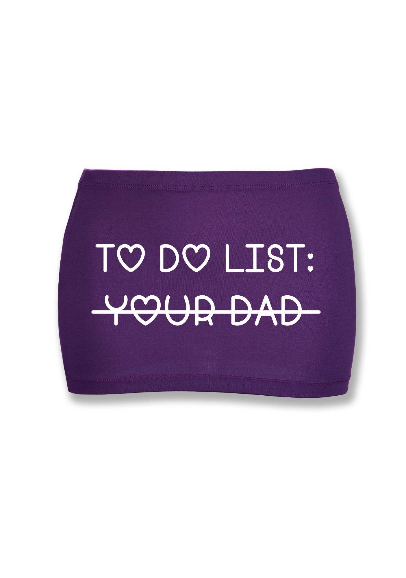 To Do List Your Dad Y2K Mini Hip Skirt Cherrykitten